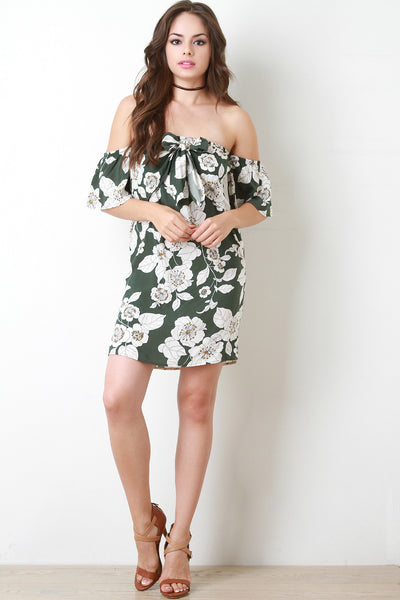 Bardot Hibiscus Shift Dress