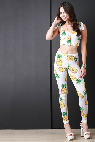 Pineapple Crop and Legging Set