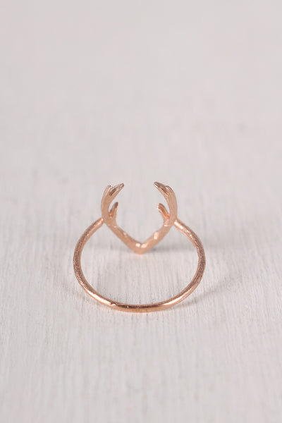 Dainty Antler Ring