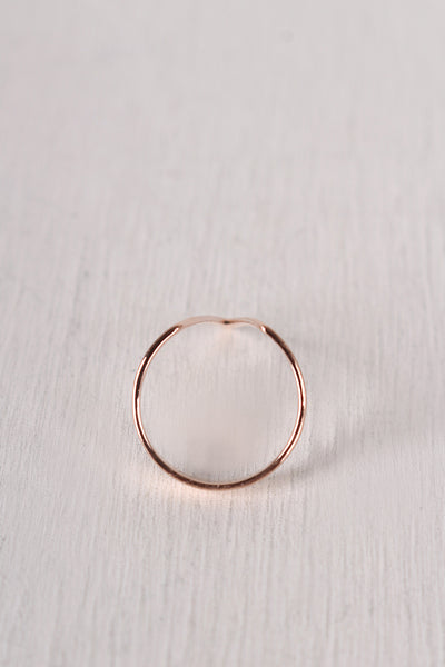 Simple Open V Ring