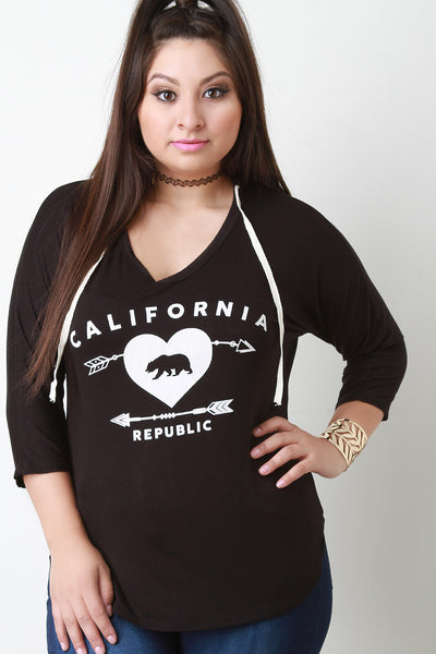 California Republic Hoodie Top