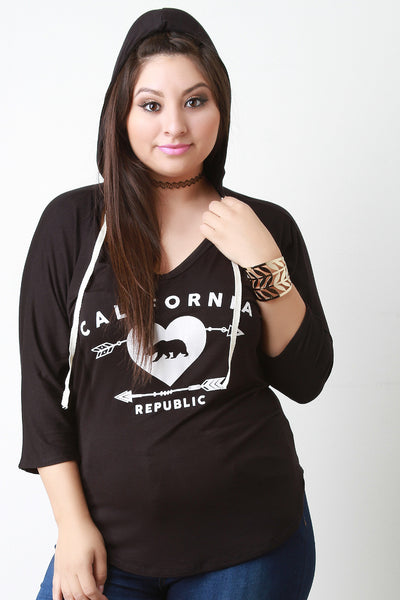 California Republic Hoodie Top