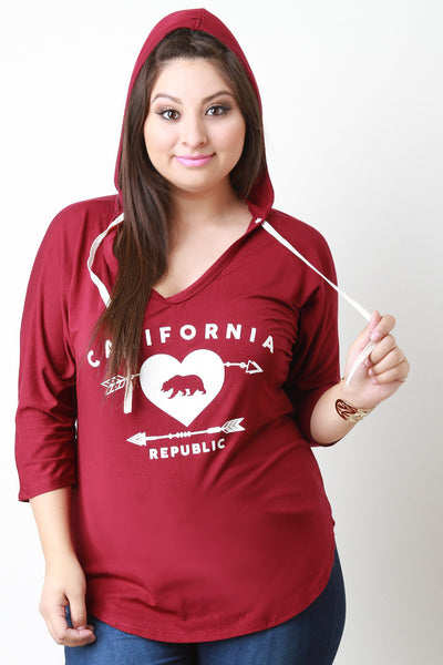 California Republic Hoodie Top