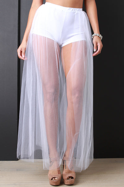 Tutu Train High Waisted Hot Shorts Maxi