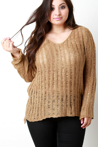 Loose Knit Boxy Sweater