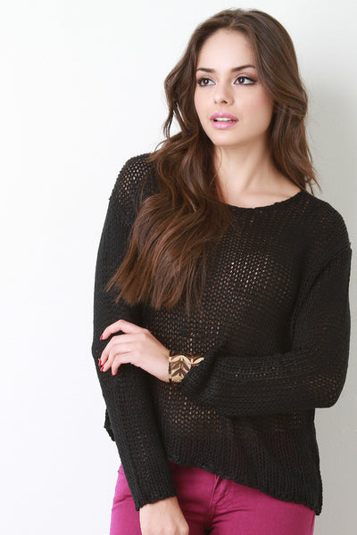 Chunky Loose Knit Boxy Sweater