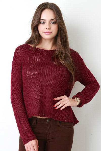 Chunky Loose Knit Boxy Sweater