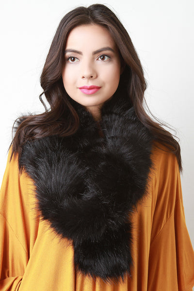 Thin Faux Fur Scarf