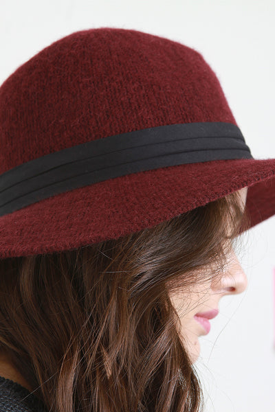 Felted Wool Fedora Hat