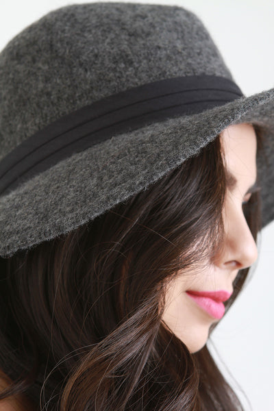 Felted Wool Fedora Hat