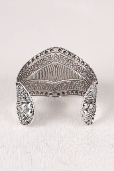 Medieval Engraved Cuff Bracelet