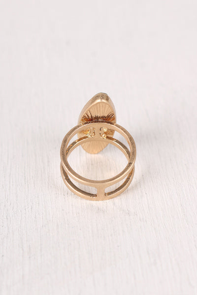 Oval Stone Statement Ring