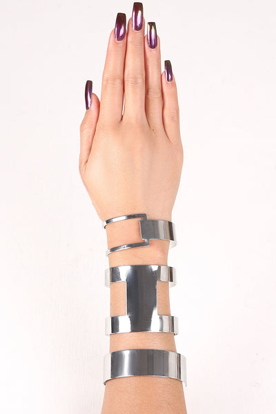 Modern Geometric Band Cuff Set