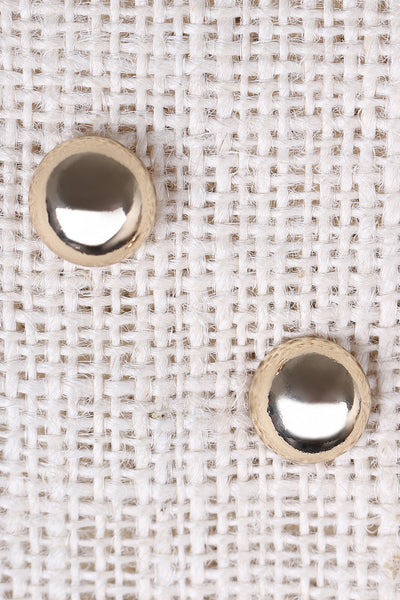 Simple Half Sphere Stud Earrings